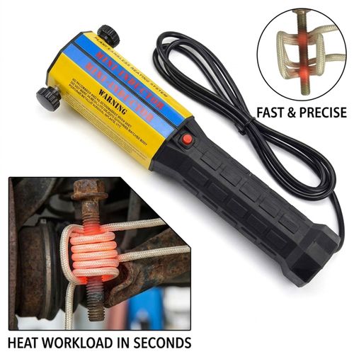 1000W 220V Handheld Magnetic Induction Heater Kit, Flameless Rusty Bolt & Screw Removal Tool with 8 Coils and Storage Case for Automotive Repair Work