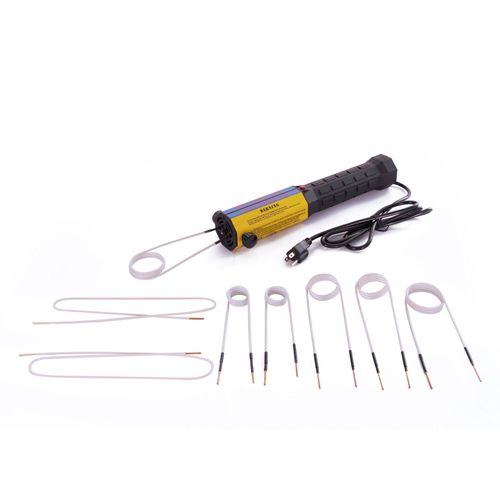 1000W 220V Handheld Magnetic Induction Heater Kit, Flameless Rusty Bolt & Screw Removal Tool with 8 Coils and Storage Case for Automotive Repair Work