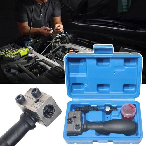 Professional Universal Brake Line Flaring Tool Kit, Complete Flaring Tool Set for Brake Line Repair, Suitable for Cars, Trucks and Motorcycles Maintenance
