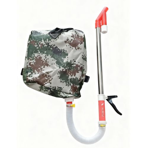 Portable handheld fertilizer spreader and seed planter with shoulder strap and storage bag, adjustable design suitable for corn, soybean, vegetables and fruit trees on farms, free shipping and cash on delivery.