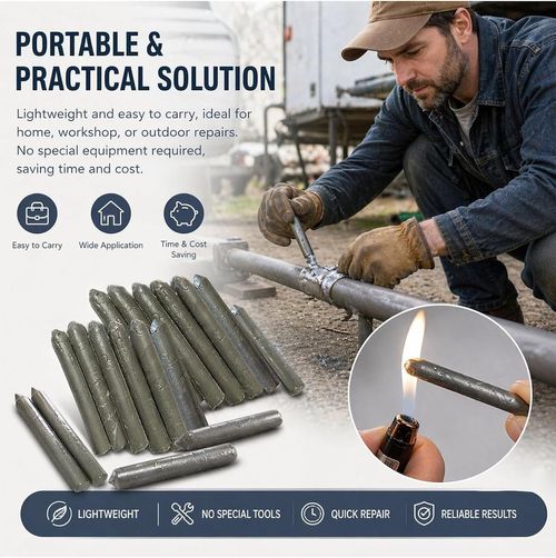 Low melting point welding rods work without flux. Universal for aluminum, stainless steel, iron and copper, easy to use for various soldering jobs, free shipping and cash on delivery.