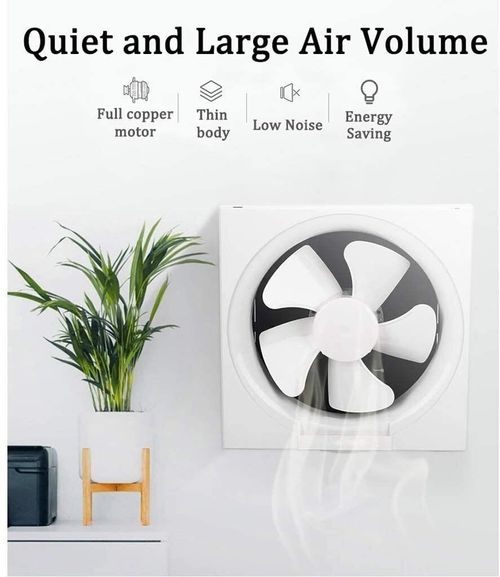 Low-noise extractor fan with wall and window dual installation options. Efficient air circulation, widely used for ventilation in kitchen and bathroom, durable and practical for home use, free shipping and cash on delivery.