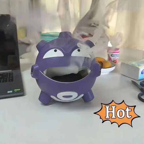 Pokemon Weezing Mosquito Coil Tray, Cartoon Indoor Incense Holder, Bedroom Mosquito Coil Burner, Desktop Decoration Storage Toy Gift, COD Free Shipping, Pay on Delivery