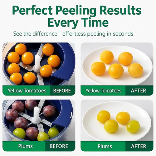 Electric Grape Peeler Automatic Fruit Peeling Tool, TINSOL Compact Smart Grape Peeler for Grapes, Small Fruits, Kitchen Fruit and Vegetable Preparation, Easy Home Use, COD Free Shipping, Pay on Delivery