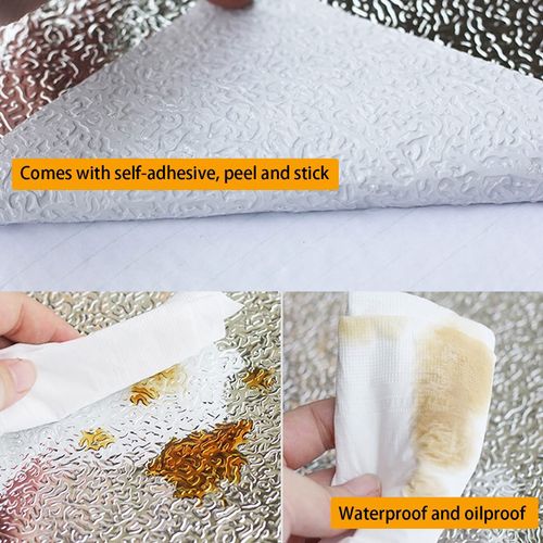 Snkxu peel and stick contact paper for kitchen countertops and backsplash. Oil-proof and waterproof, easy to apply, protects walls behind stoves and decorates kitchen spaces, free shipping and cash on delivery.