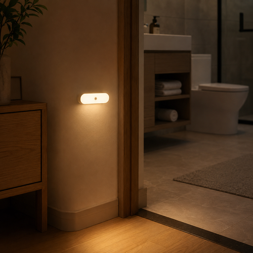 Buy 1 Get 5 smart motion-sensor strip lights with wireless charging. They activate automatically by movement, deliver soft ambient light, great for hallways and corridors, energy-saving and easy to use, free shipping and cash on delivery.