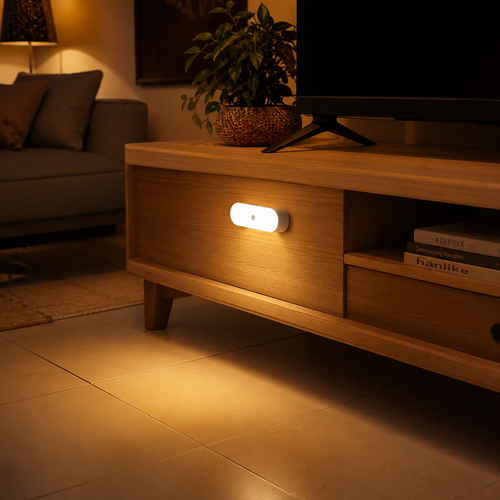 Buy 1 Get 5 smart motion-sensor strip lights with wireless charging. They activate automatically by movement, deliver soft ambient light, great for hallways and corridors, energy-saving and easy to use, free shipping and cash on delivery.