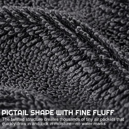 Buy 1 Get 2 magic microfiber cloths with strong water absorption. The special twisted design easily wipes away water and leaves surfaces shiny, ideal for bathroom and daily household cleaning, free shipping and cash on delivery.