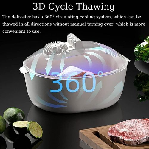 Practical quick defrost tray and food thawing plate, useful kitchen tool for thawing meat and other food, free shipping and cash on delivery