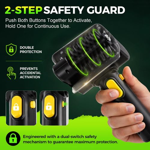 Cordless USB rechargeable electric BBQ brush equipped with high speed motor and stainless steel bristles, automatic grill cleaning tool, practical accessory for barbecue, free shipping and cash on delivery