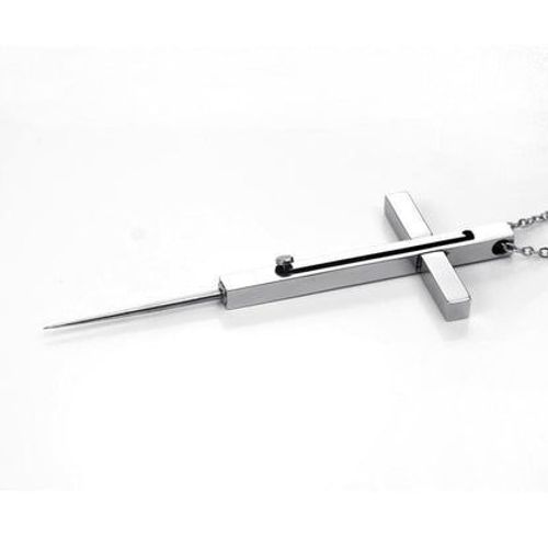 Self-Defense Cross Necklace