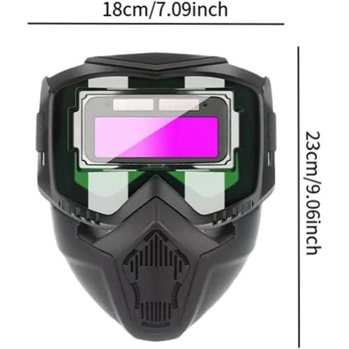 🔥HOT SALE🔥 COD！Automatic Darkening Welding Helme, Detachable Large Viewing Welding Hood, Lightweight and Breathable Face Shield, Professional Welding Mask for ARC Weld Grinding