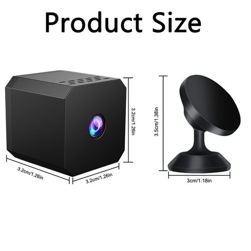 🔥HOT SALE🔥 COD！Mini Square WiFi Camera 1080P Portable Indoor Security Cam App Remote View SD Card Cloud Storage For House Office Baby Monitoring