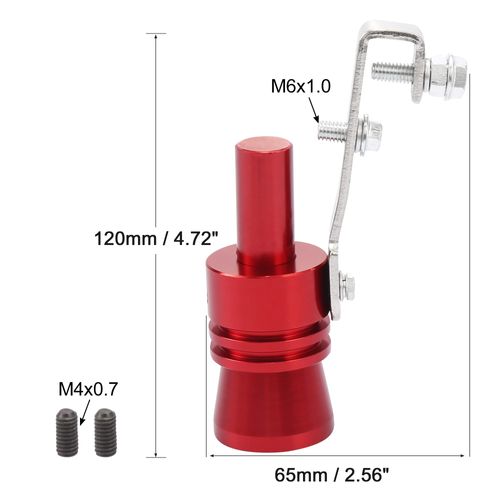 🔥HOT SALE🔥 COD  Replace Part5 Colors Modified with Sound Simulator Motorcycle Tailpipe Automobile Pipe Sounder for Turbine Whistle(Red)