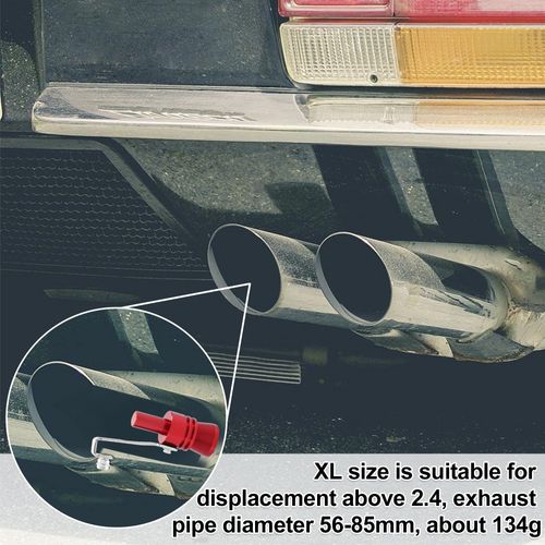 🔥HOT SALE🔥 COD  Replace Part5 Colors Modified with Sound Simulator Motorcycle Tailpipe Automobile Pipe Sounder for Turbine Whistle(Red)
