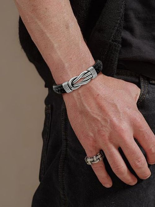 🔥Hot Seller🔥 COD！Forever Linked Premium Bracelet – Stylish Stainless Steel Cuff for Couples, Symbolic Jewelry Gift to Strengthen Bonds & Remind of Love