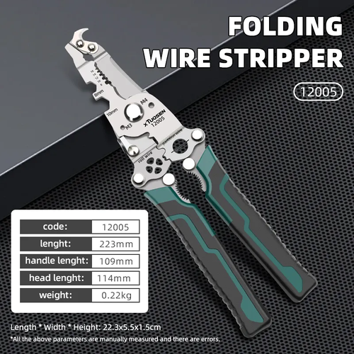 Multi-Purpose Wire Stripping Tool, Stripper Scissors, Crimper and Pliers, Best Tools for Professional Electricians, Hand Tools