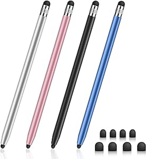 3 in 1 Stylus Pens for Touch Screens, High Sensitivity & Precision Capacitive Stylus for Apple iPad iPhone Tablets Samsung Galaxy All Universal Touchscreen Devices (2 Pack)