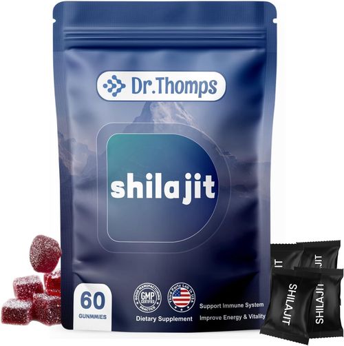 Shilajit Gummies, 60 Count, Natural Himalayan Supplement for Energy and Vitality