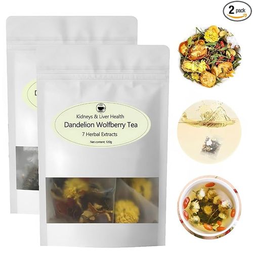 Dandelion Wolfberry Tea - Supports Kidneys & Liver Health with a Natural Blend of Seven Herbal Ingredients