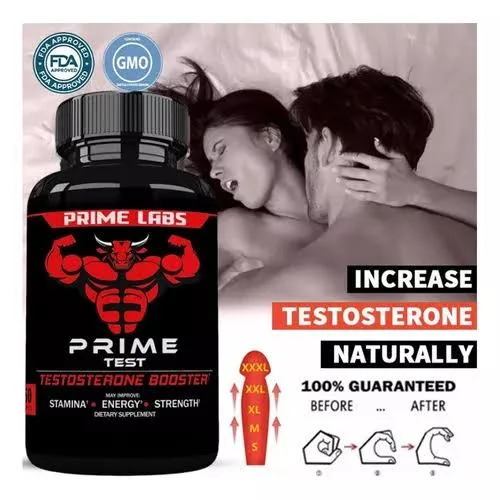 Prime Labs - Men's Testosterone Booster - Stamina, Endurance, & Strength Booster - 60 Caplets