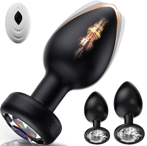 Anal Plug Vibrating Butt Plug, Adult Sex Toys 3PCS