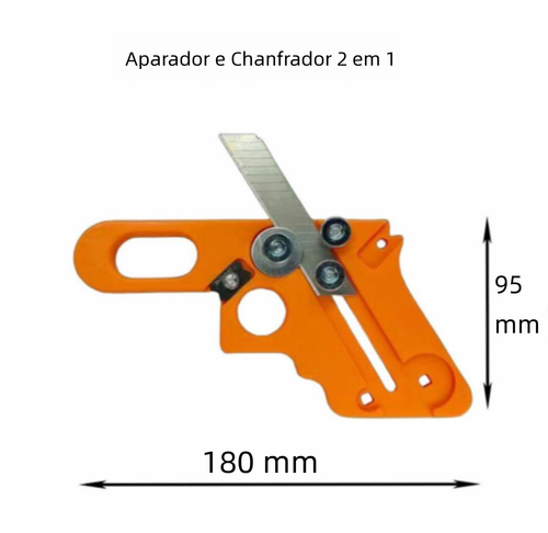 Ferramenta manual carpintaria dupla função chanfro e canto redondo, remove rebarbas e fitas de borda, lâmina arredondadora