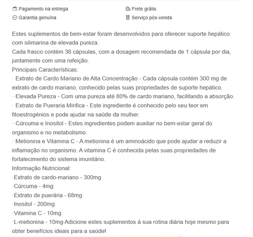 Cardo Mariano Desintoxicação do Fígado e Limpeza do Cólon, Suporte Natural para a Saúde do Fígado com Raiz de Kudzu, Cúrcuma, Inositol, Metionina, Vitamina C, 90 Cápsulas - Presente para o Dia do Pai