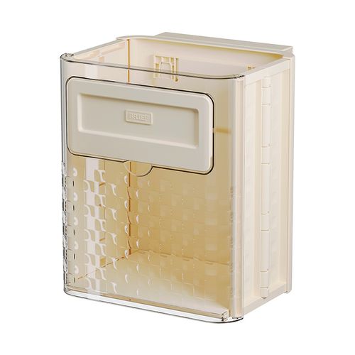 Lixeira de Parede para Cozinha, Dobrável, Recipiente para Resíduos Orgânicos, Armazenamento em Espaço Estreito, Fixação Adesiva sem Marcas, Ideal para Armários e Banheiros