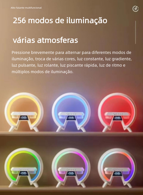 Luz Ambiente com Alto-falante Bluetooth