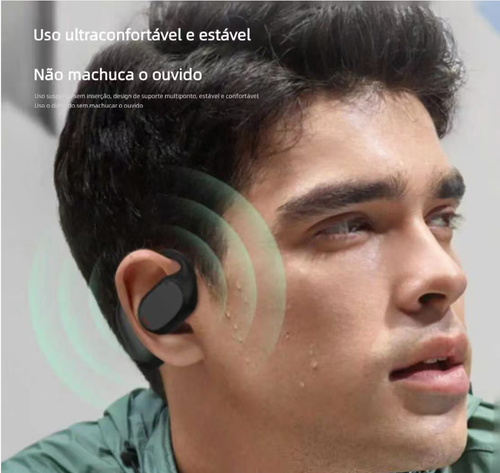 Auriculares Bluetooth Sem Fio Pretos
