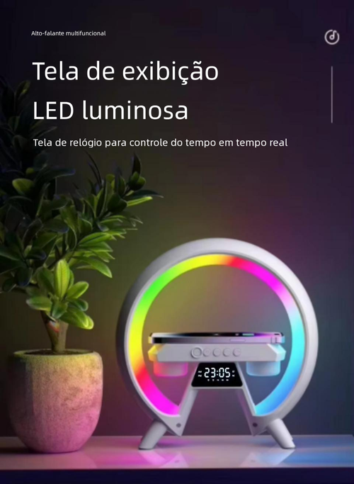 Luz Ambiente com Alto-falante Bluetooth