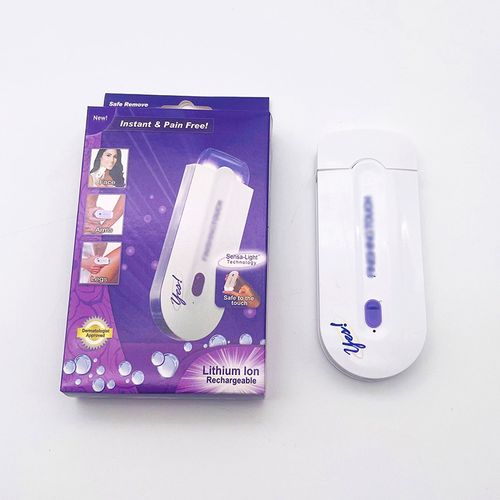 Aparador de pelos com detecção sensorial, depilador a laser indolor com luz azul, depilador feminino