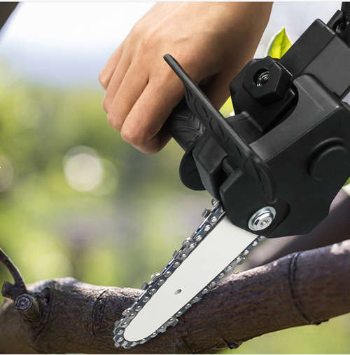 Adaptador conversor de furadeira para motosserra de 4 polegadas, mini motosserra elétrica portátil para uso doméstico, ideal para poda e jardinagem
