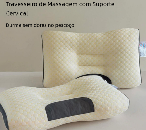 Almofada de Massagem SPA para Pescoço, Auxilia o Sono, Modelo para Hotel e Uso Doméstico, para Adultos