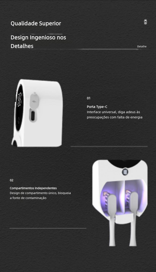 Esterilizador Inteligente para Escova de Dentes
