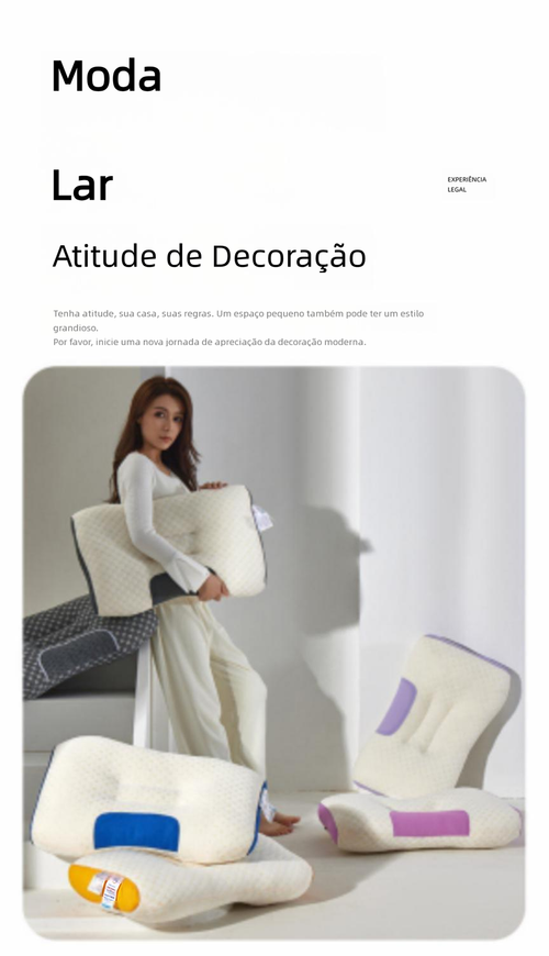 Almofada de Massagem SPA para Pescoço, Auxilia o Sono, Modelo para Hotel e Uso Doméstico, para Adultos
