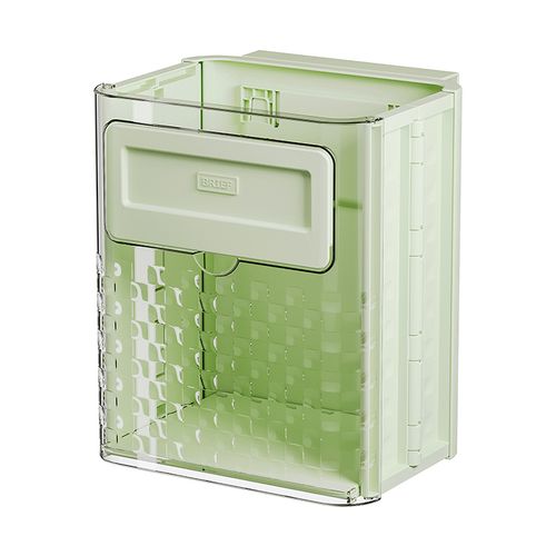 Lixeira de Parede para Cozinha, Dobrável, Recipiente para Resíduos Orgânicos, Armazenamento em Espaço Estreito, Fixação Adesiva sem Marcas, Ideal para Armários e Banheiros