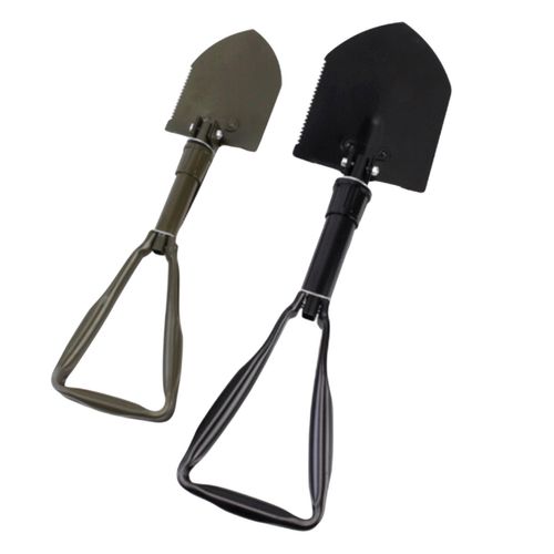 Pá militar dobrável portátil para jardinagem, pesca e emergência, equipamento de aventura ao ar livre