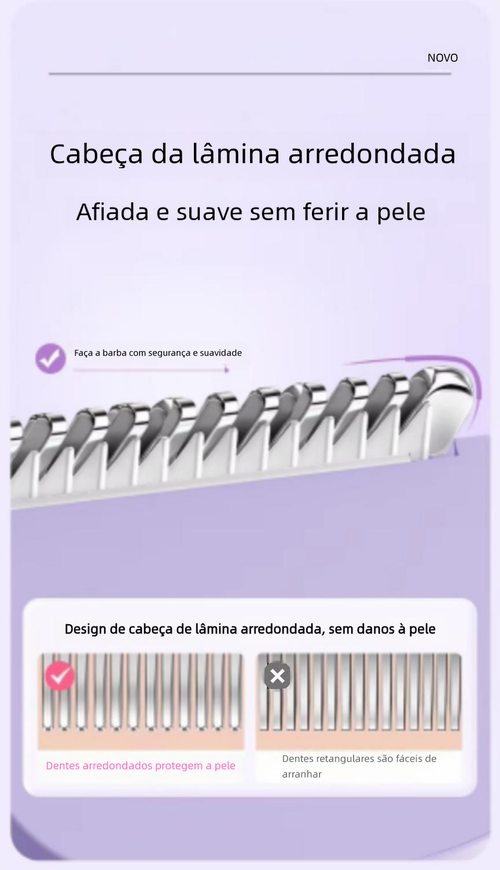 Depilador Elétrico e Aparelho de Barbear