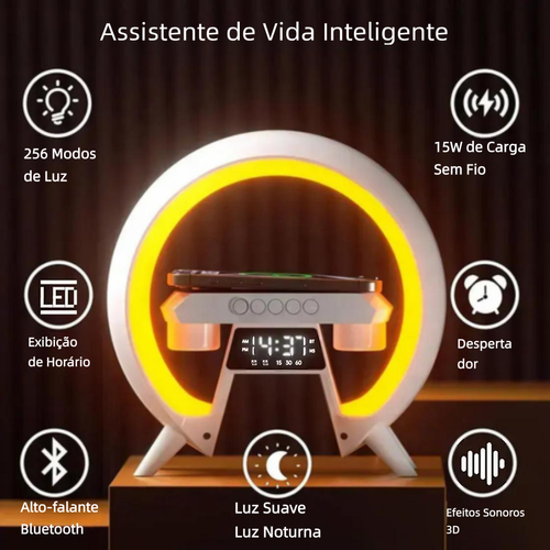 Luz Ambiente com Alto-falante Bluetooth