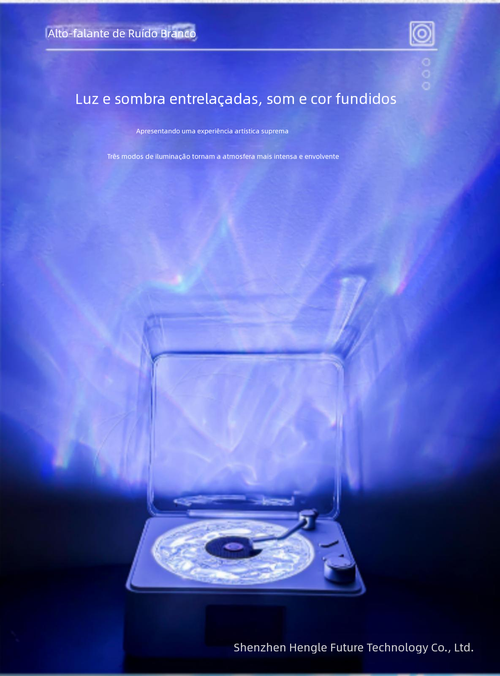 Caixa de Som Retrô Branca