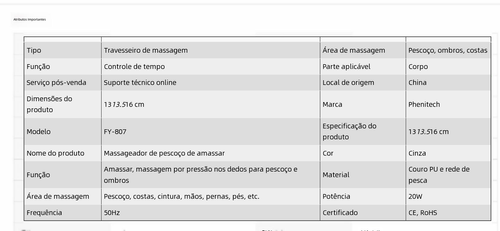 Massageador de pescoço