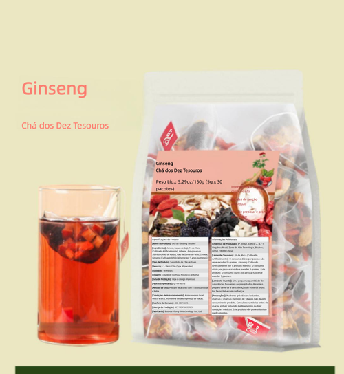 Chá Dez Tesouros com Ginseng