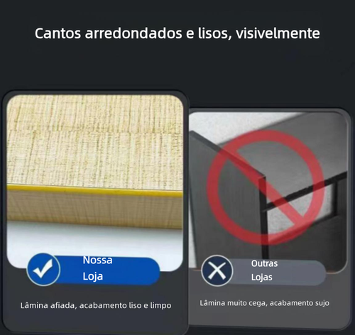 Ferramenta manual carpintaria dupla função chanfro e canto redondo, remove rebarbas e fitas de borda, lâmina arredondadora