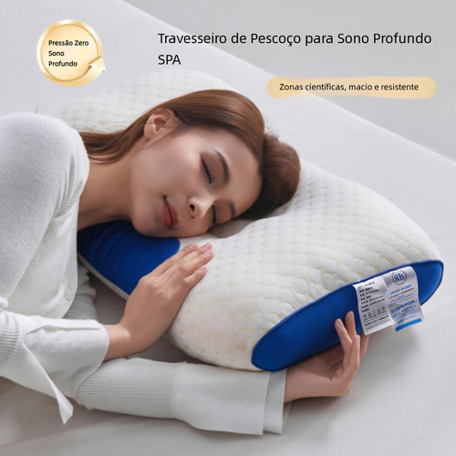 Almofada de Massagem SPA para Pescoço, Auxilia o Sono, Modelo para Hotel e Uso Doméstico, para Adultos