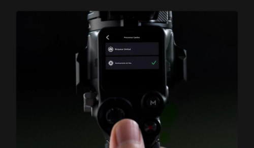 Estabilizador de câmera portátil DJI RS 4 Ronin, gimbal de três eixos com anti-vibração para gravação de imagens
