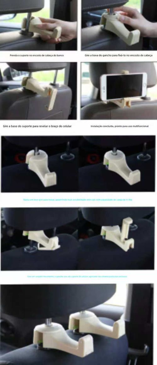 Ganchos para Carro Multifuncionais