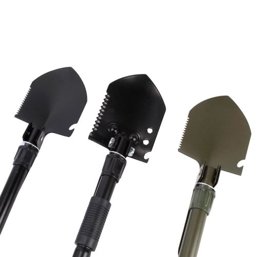 Pá militar dobrável portátil para jardinagem, pesca e emergência, equipamento de aventura ao ar livre