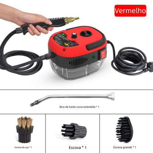 Limpador a vapor de alta temperatura e alta pressão, modelo doméstico compacto, para limpeza e desinfecção de cozinha, ar-condicionado, eletrodomésticos e gordura de cozinha